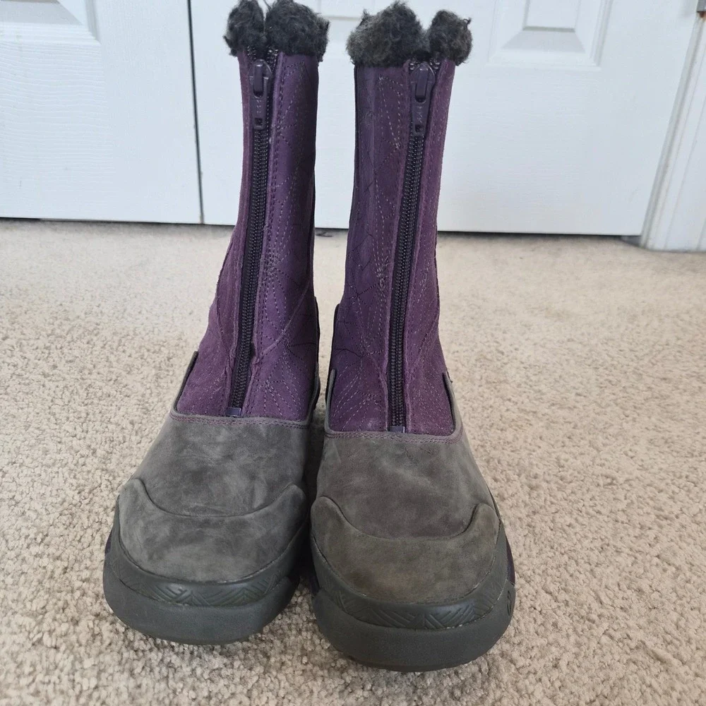 Merrell Tremblant Ezra Waterproof Boots Womens 8 Purple Suede Winter Gorpcore